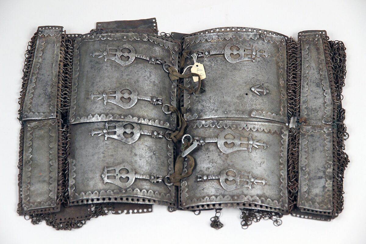 Cuirass, Steel, iron, brass, Indian 