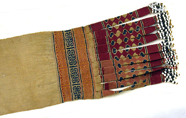 Ceremonial Costume Element, Cotton, glass beads, Timor