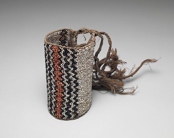 Arm or Leg Band, Shell beads, fiber, Solomon Islands 