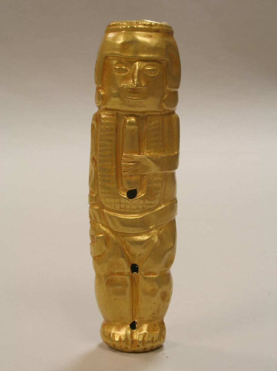 Standing Figure, Gold (hammered), Yotoco 