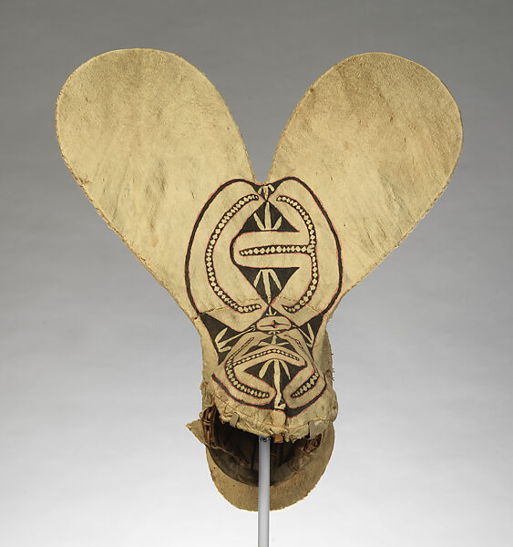 Mask (Kavat), Rattan, barkcloth, paint, Baining people