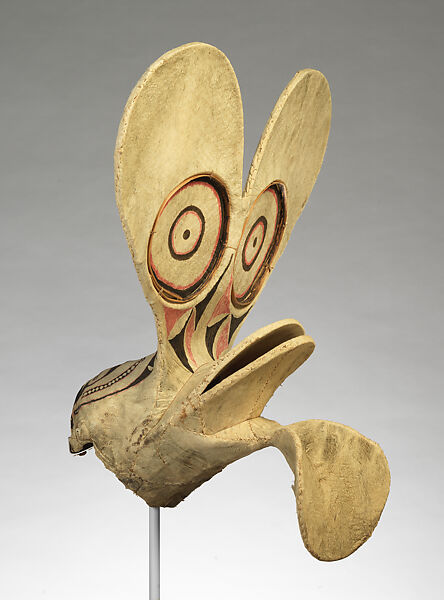 Mask (Kavat), Rattan, barkcloth, paint, Baining people