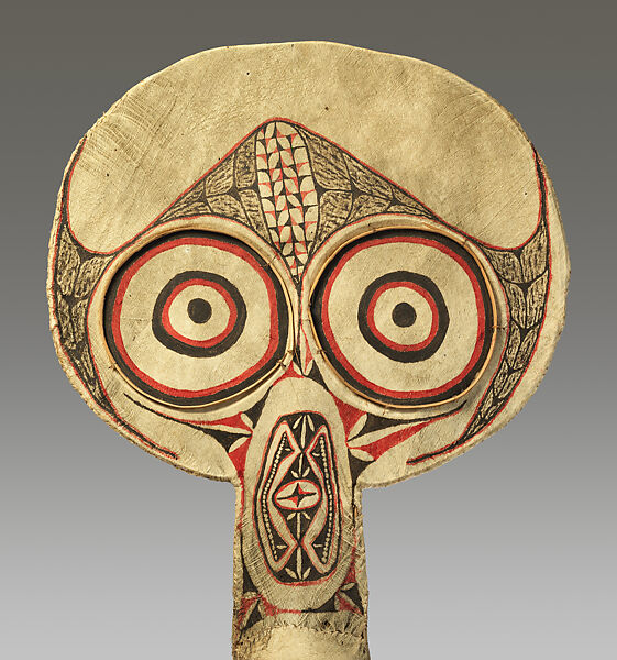 Kavat (mask), Kairak Baining artist, Bamboo, barkcloth, paint, Kairak Baining people