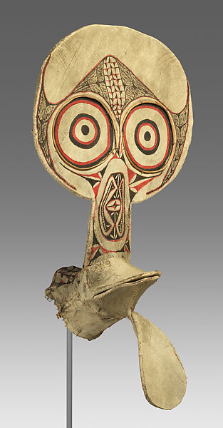 Kavat (mask), Kairak Baining artist, Bamboo, barkcloth, paint, Kairak Baining people