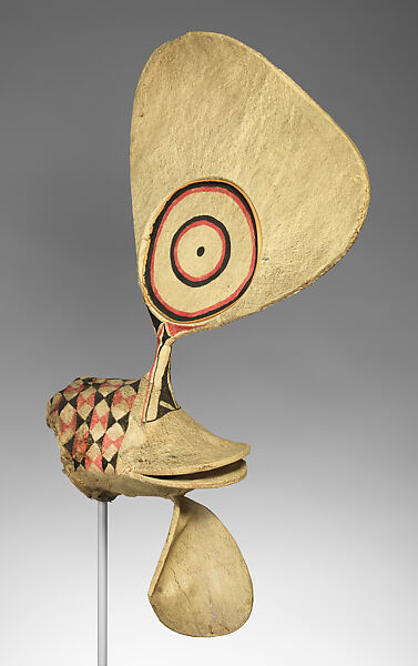 Mask (Kavat), Bamboo, barkcloth, paint, Kairak Baining people 