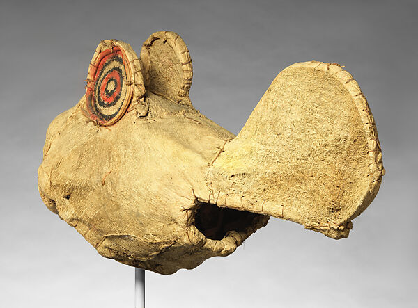 Mask, Bamboo, barkcloth, paint, Chachet Baining people