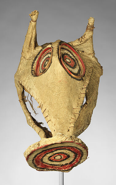 Mask, Bamboo, barkcloth, paint, Chachet Baining people