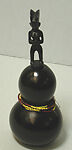 Vessel with Figurative Stopper, Kwere artist, Calabash, wood, beads, Kwere people