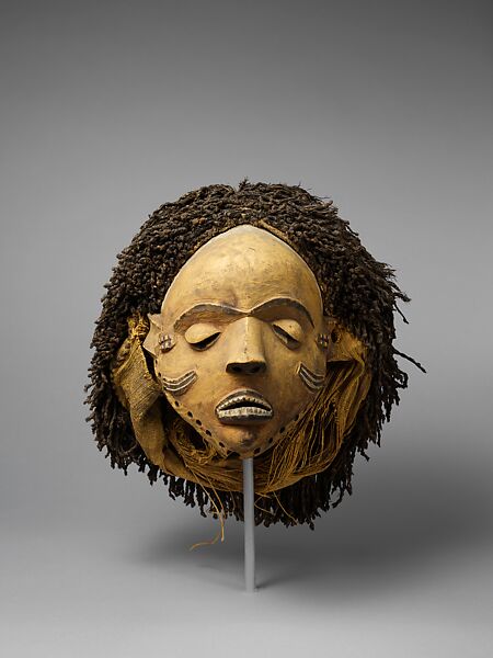 Female Mask (Gambanda), Wood, fiber, Pende peoples 