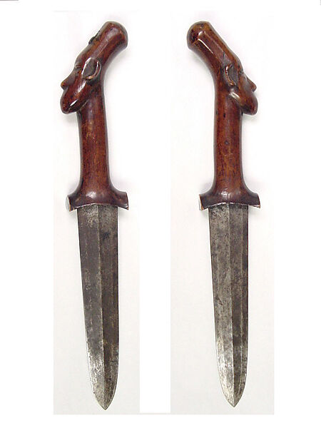 Knife: Head (Namambele), Iron, wood, Mangbetu peoples