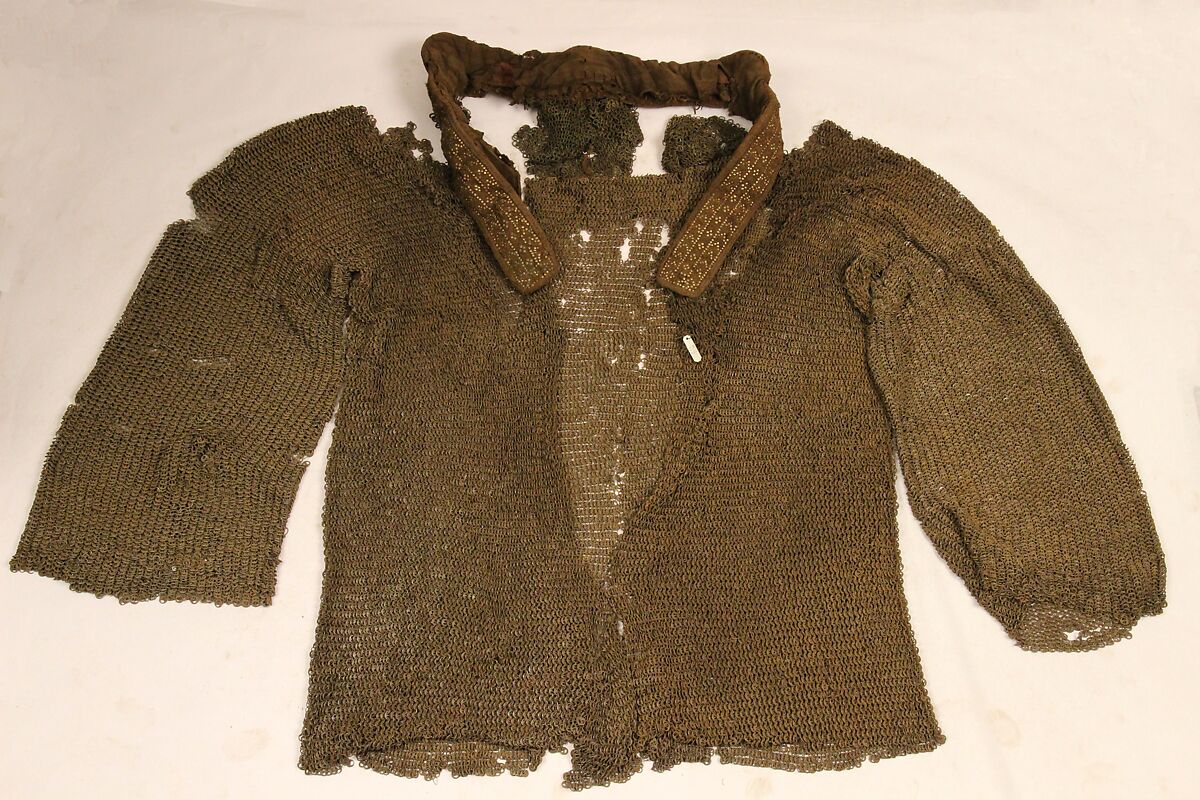 Shirt of Mail (Zireh), Steel, copper alloy, textile, Indian 