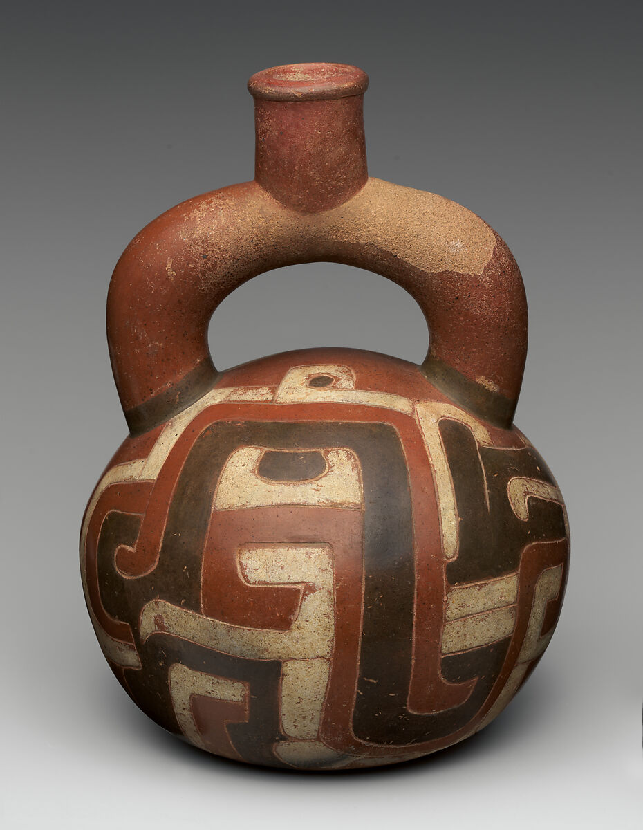 Owl Bottle, Ceramic, Peruvian