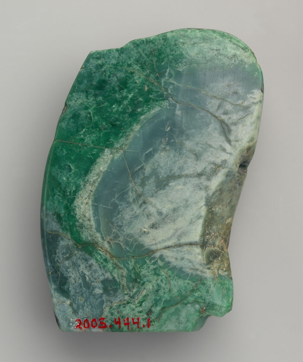Pendant with Seated Lord, Jadeite, Maya