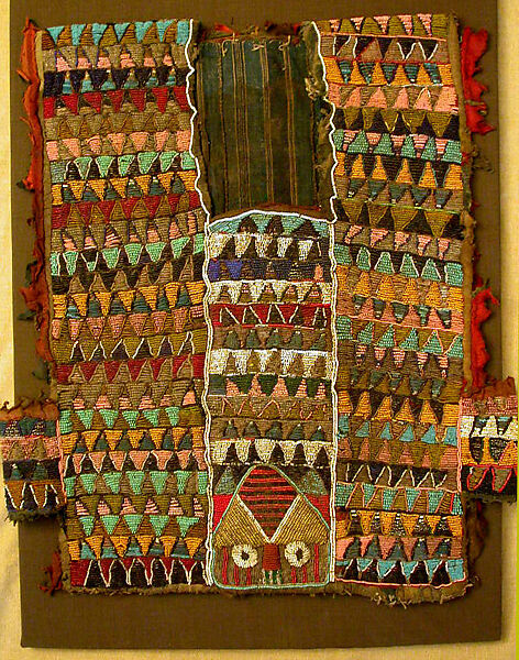 Vest (Ewu), Cotton, glass, wool (?), Yoruba peoples 