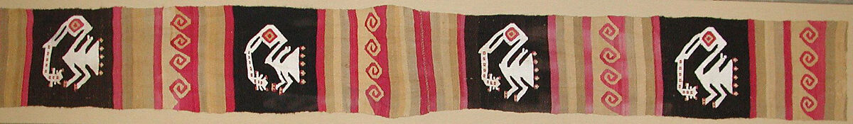 Band, Cotton, camelid fiber, Chimú or Chancay