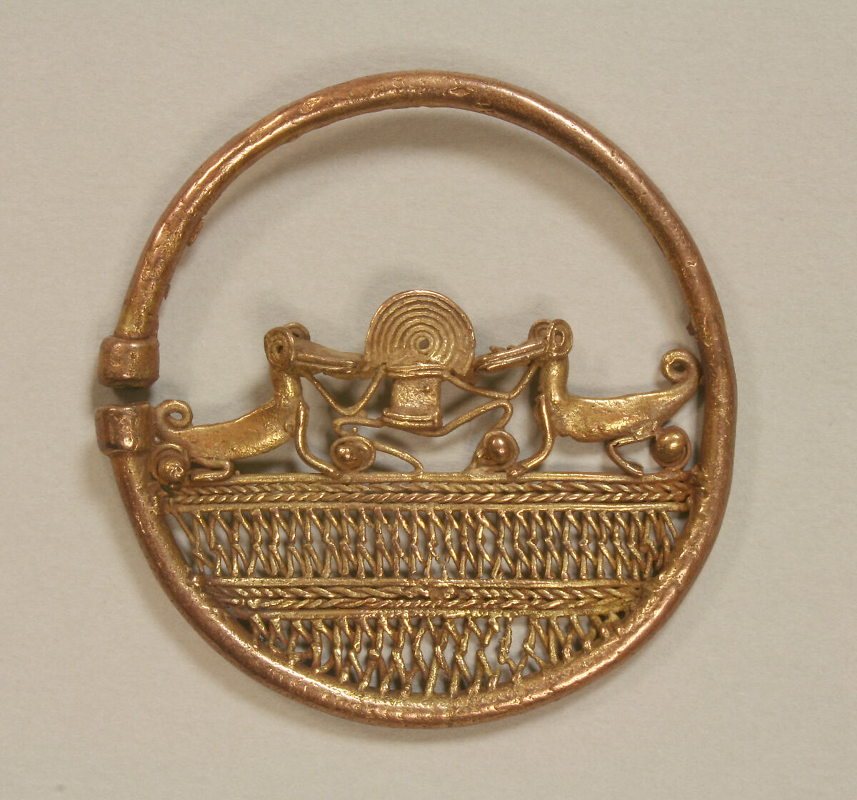 Pair of Ear Ornaments, Gold, Zenú, San Jacinto group