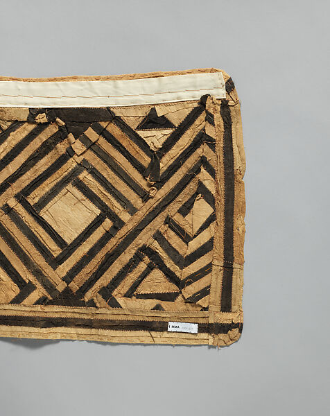 Woman's Ceremonial Underskirt, Barkcloth, raffia fiber, Kuba peoples, Bushoong group