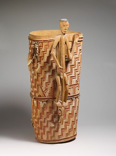 Ceremonial container, Wood, paint, Asmat 