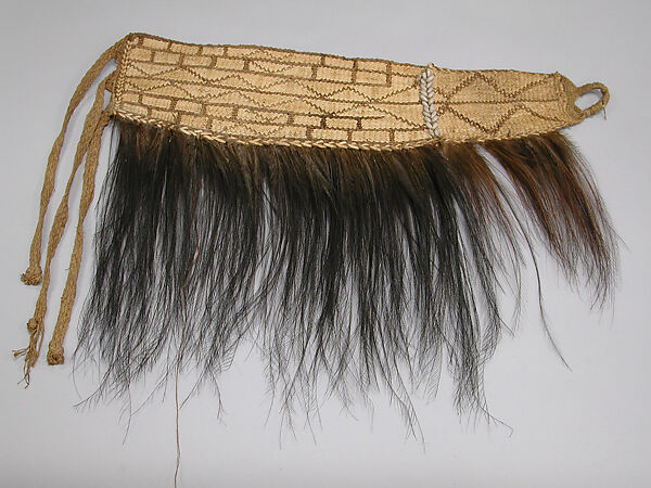 Woman's Dance Belt, Fiber, cassowary feathers, seeds, Asmat 