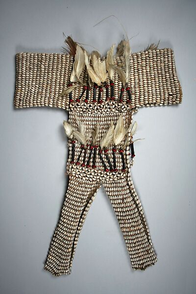 Garment, Fiber, seeds, cassowary quills, feathers, Asmat 