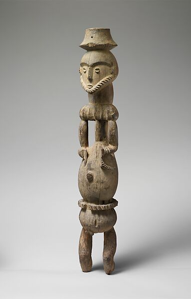 Ancestor Figure (Ekpu), Wood, Ibibio peoples, Oron group 