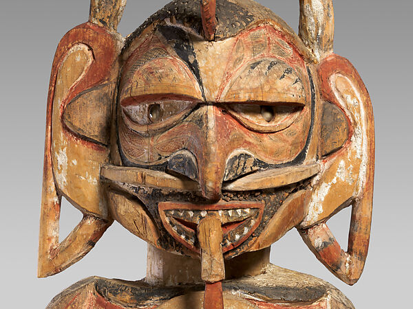 Funerary Carving (Malagan), Wood, paint, shell, resin, Northern New Ireland