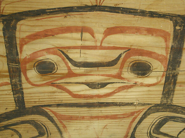 Lidded Storage Box, Wood, paint, Alaska or British Columbia