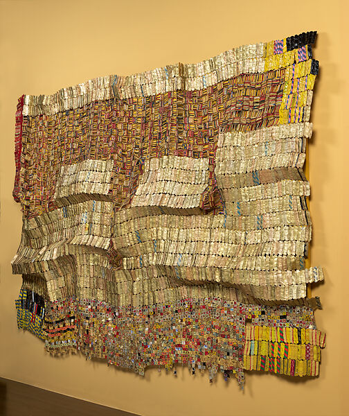 Between Earth and Heaven, El Anatsui (Ghanaian, born Anyako, 1944), Aluminum, copper wire