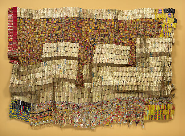 Between Earth and Heaven, El Anatsui (Ghanaian, born Anyako, 1944), Aluminum, copper wire 