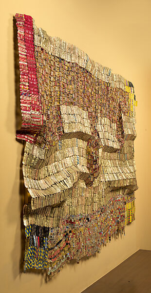Between Earth and Heaven, El Anatsui (Ghanaian, born Anyako, 1944), Aluminum, copper wire