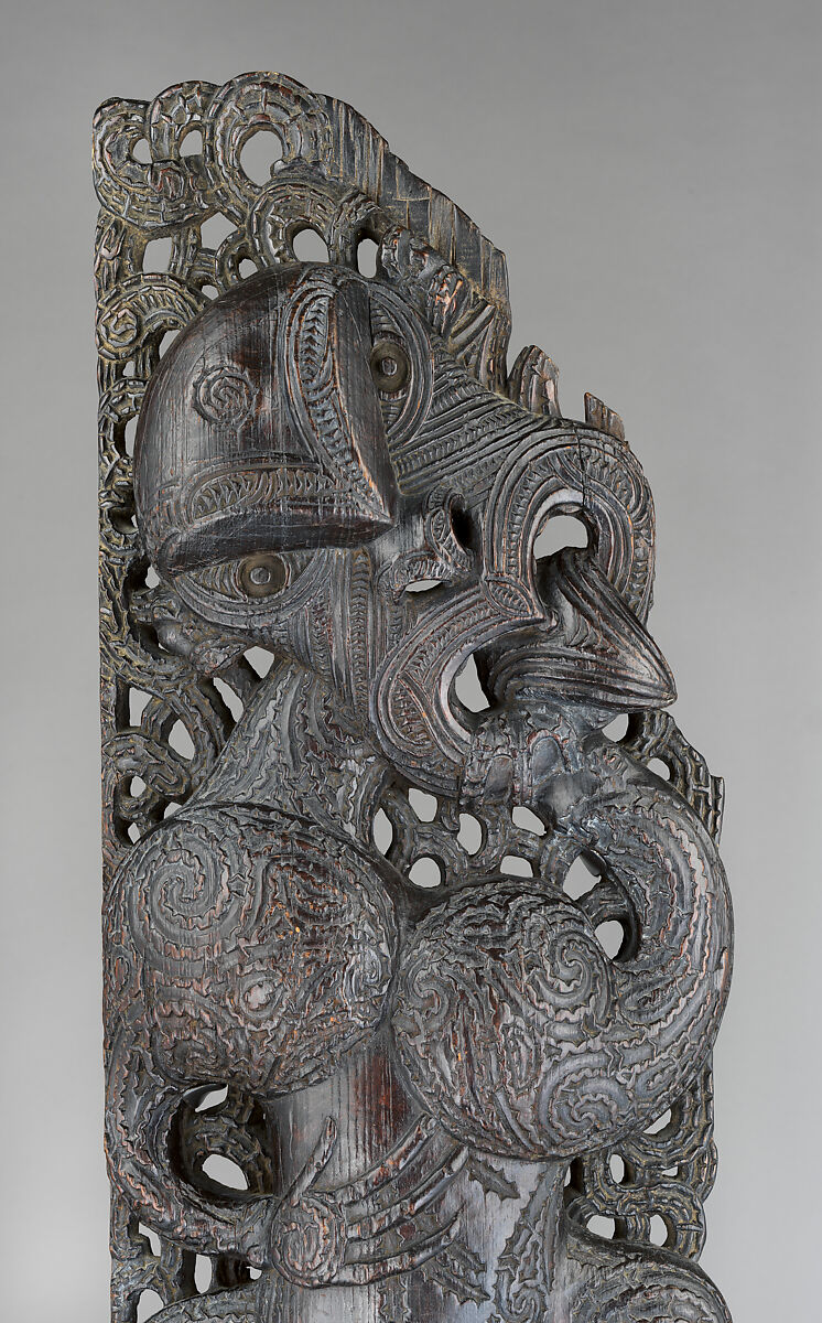 Epa (carved panel for a storehouse), Māori artist, Wood, Māori
