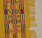 Man's wrapper, Abron, Kulango, or Dyula artist, Cotton, dye, Abron, Kulango, or Dyula peoples