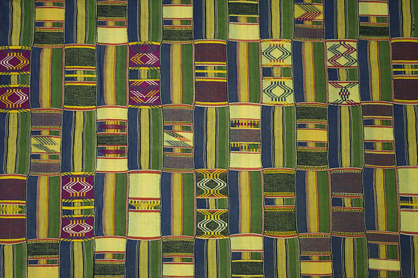 Man's wrapper cloth, Cotton, Ewe peoples 
