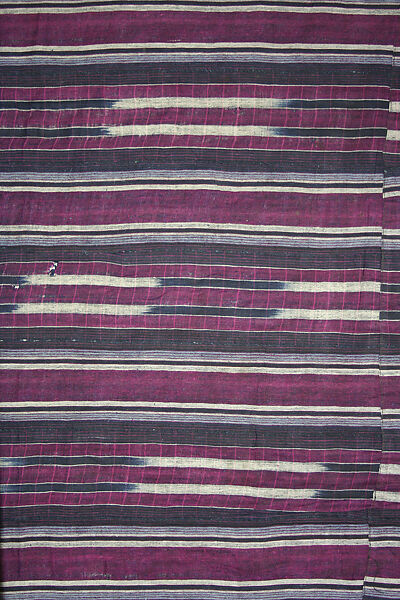 Woman's wrapper cloth, Cotton and silk, Yoruba peoples 