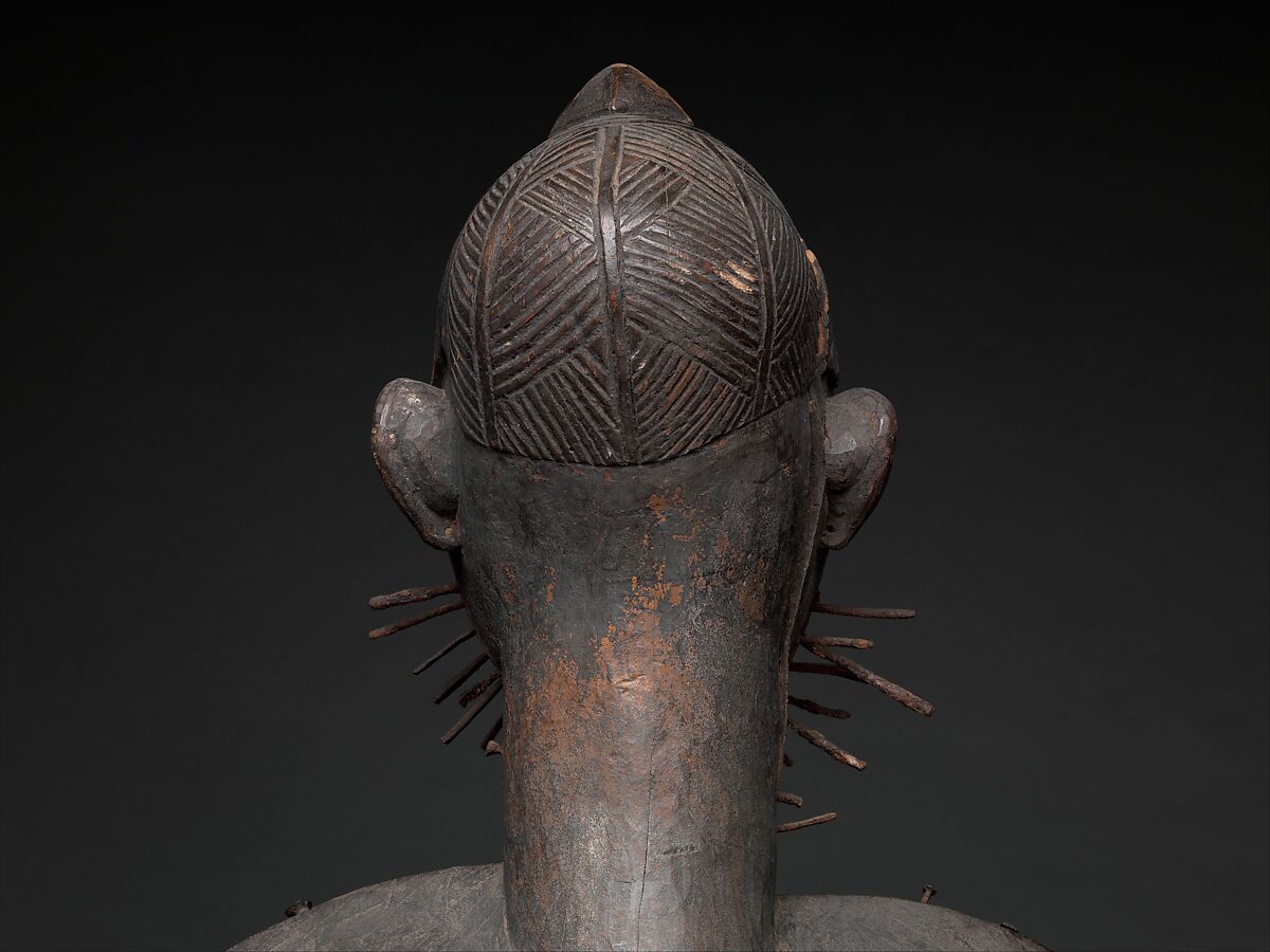 Mangaaka Power Figure (Nkisi N’Kondi), Yombe-Kongo artist and nganga (ritual specialist), Wood, iron, resin, ceramic, plant fiber, textile, pigment, Kongo peoples
