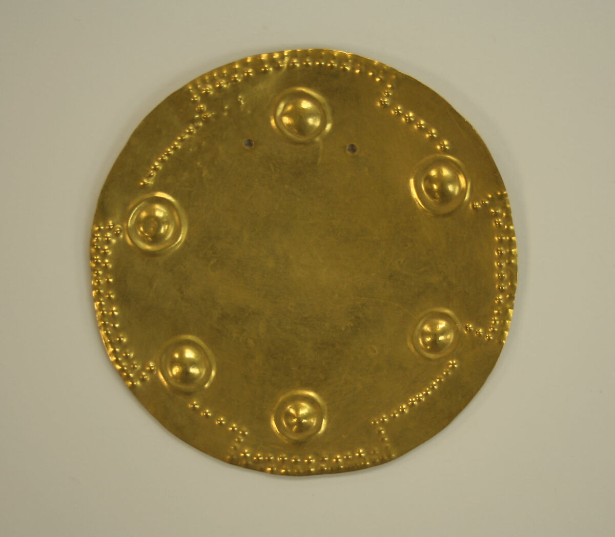 Pectoral Disk, Gold, Panama or Colombia 