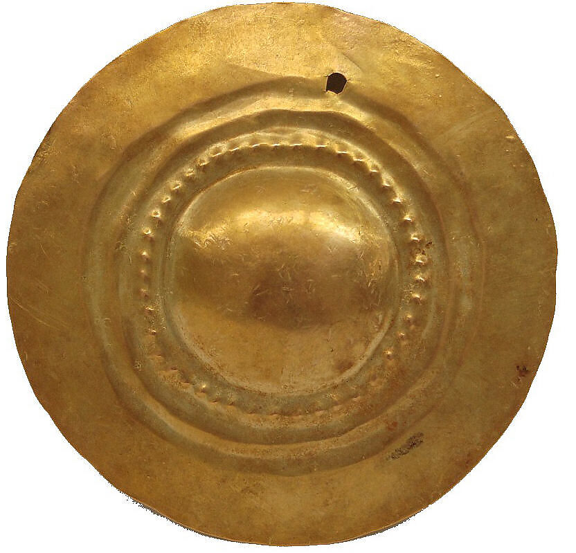 Ornamental Disk, Gold, Capuli (?) 