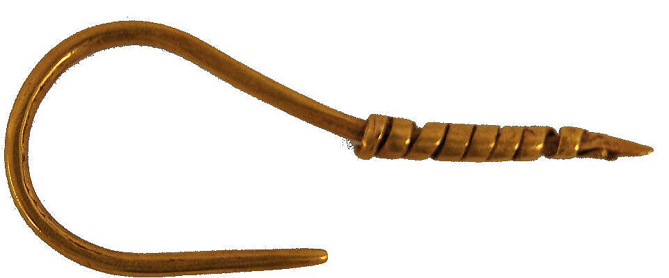 Fish Hook, Gold, Colombia or Ecuador 