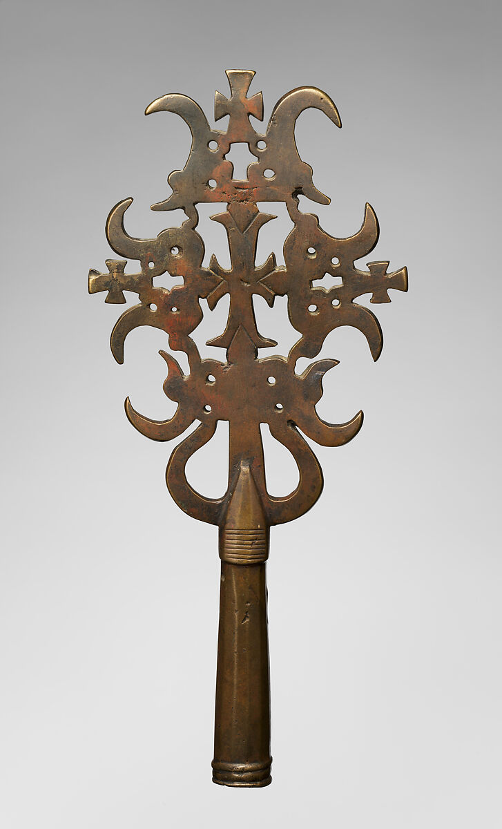 Processional Cross, Bronze, Tigrinya peoples 