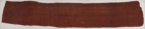 Woman's Ceremonial Skirt, Raffia palm fiber, natural dye, Kuba peoples