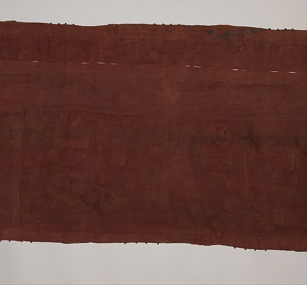 Woman's Ceremonial Skirt, Raffia palm fiber, natural dye, Kuba peoples