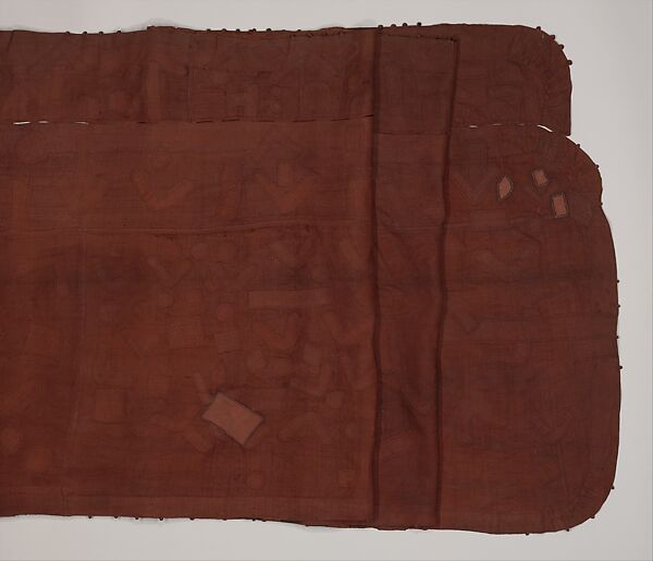 Woman's Ceremonial Skirt, Raffia palm fiber, natural dye, Kuba peoples