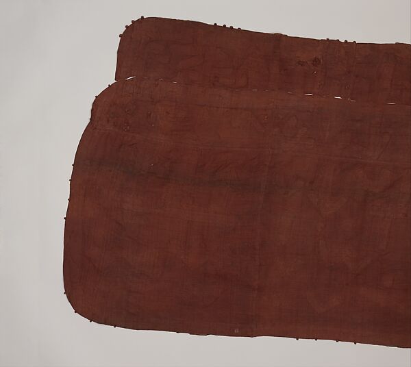 Woman's Ceremonial Skirt, Raffia palm fiber, natural dye, Kuba peoples