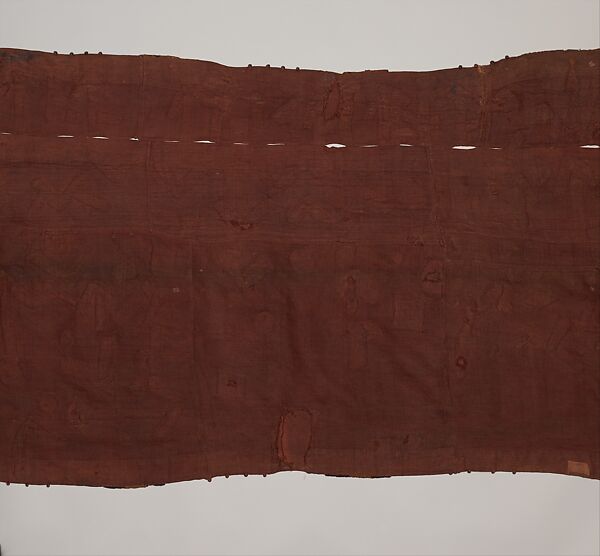 Woman's Ceremonial Skirt, Raffia palm fiber, natural dye, Kuba peoples