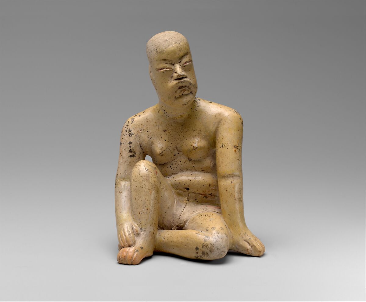 Seated Figure, Ceramic, Olmec 