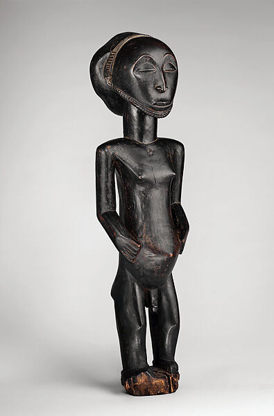 Commemorative figure, Wood, Hemba peoples, Niembo group 