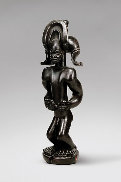 Commemorative figure of a chief, Wood, Chokwe peoples 