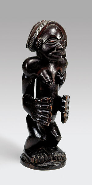 Commemorative couple, Wood, Chokwe peoples 