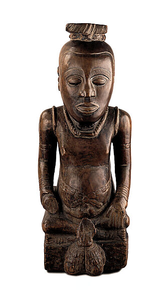 Ndop figure: Mbó Pelyeeng áNce, Wood, Kuba peoples 