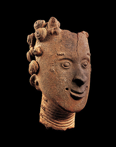 Memorial head of Nana Attabra, Terracotta, Akan peoples 